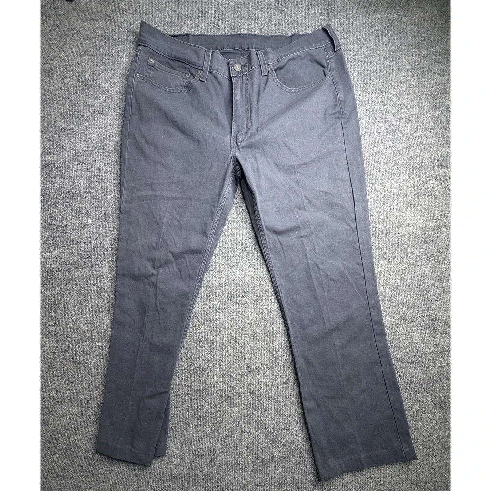 Levi's 514 Jeans Men's 36x30 Gray Slim Straight Leg Jeans